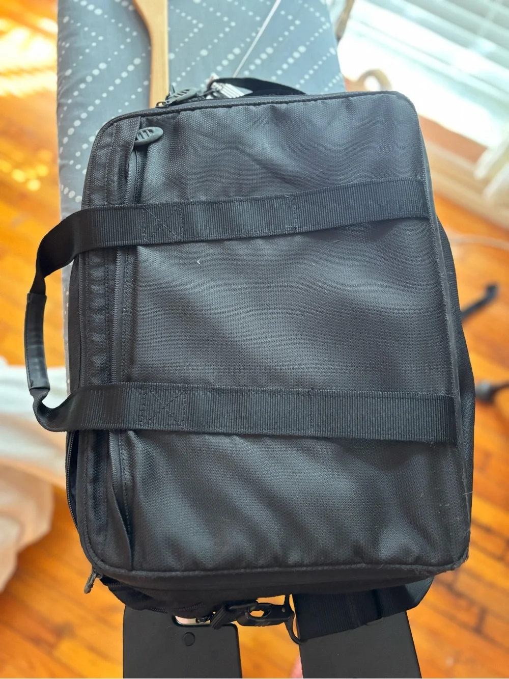 Tumi Black Men's Laptop Briefcase with Front Buckle Detail excellent shape
